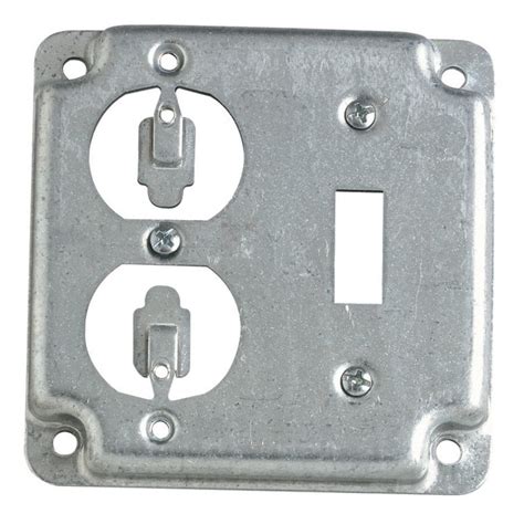 blank metal cover plate for electrical boxes|metal electrical outlet box covers.